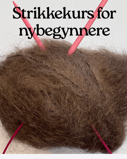 Hovedbilde Strikkekurs for nybegynnere 8. sept