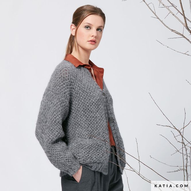 Hovedbilde Jakke i Alpaca Silver. Oppskrift.