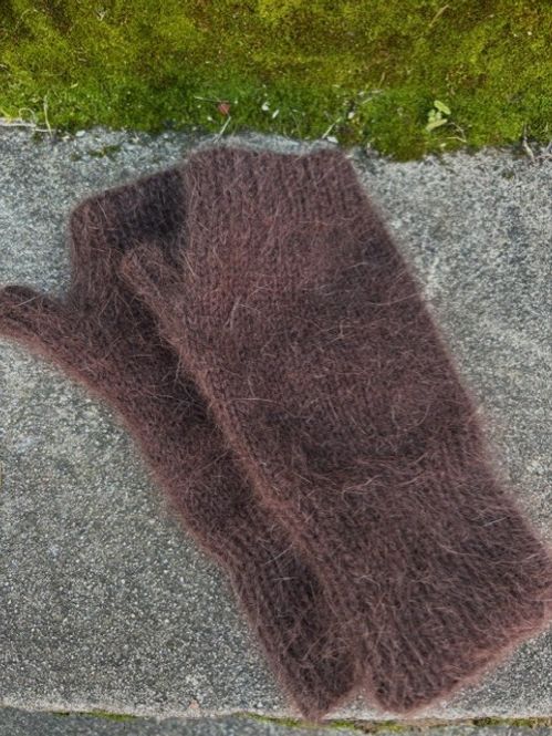 Hovedbilde Angora Pulsvanter. Garnpakke