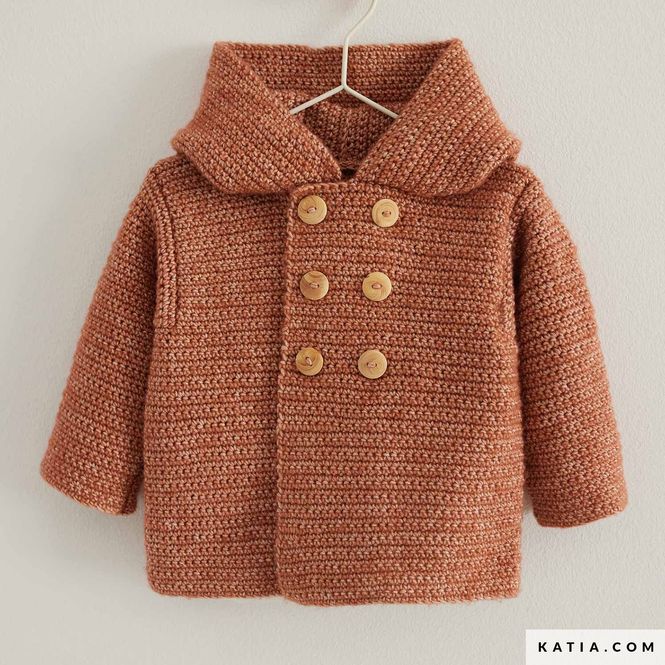 Hovedbilde Heklet jakke med hette. Garnpakke