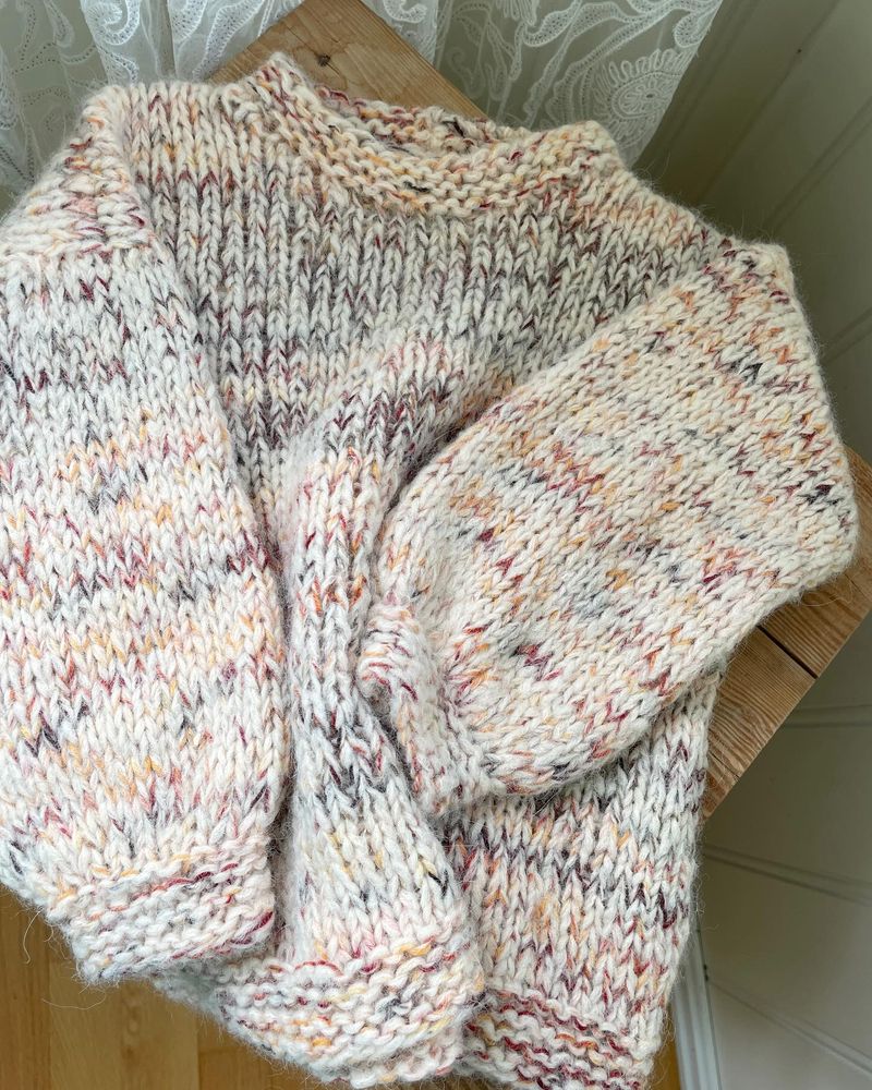 Smoothie genser, junior. Garnpakke.