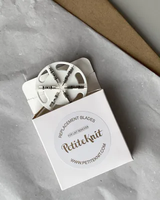 Blader til nuppefjerner, Petiteknit.